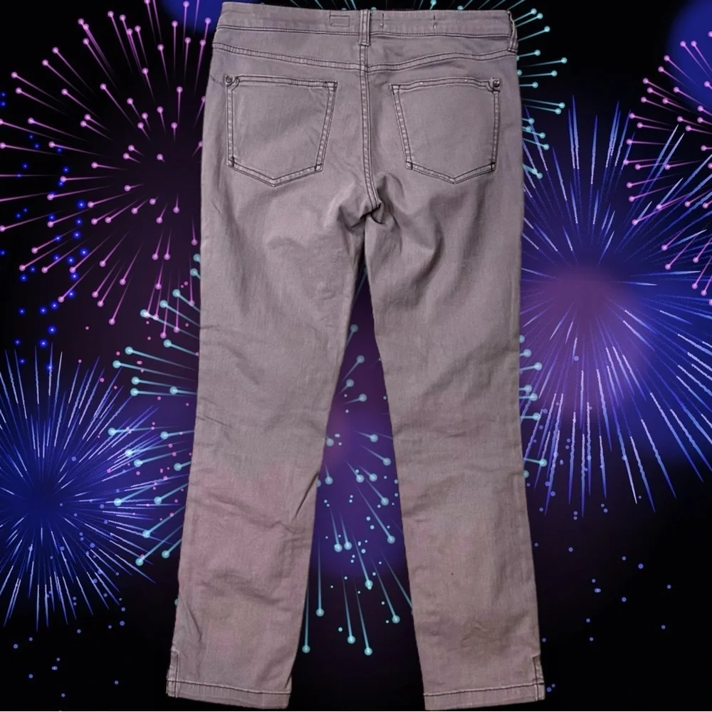 Pilcro and the Letterpress ‘Stet’ Cropped Side Slit Jeans in Gray Size 27